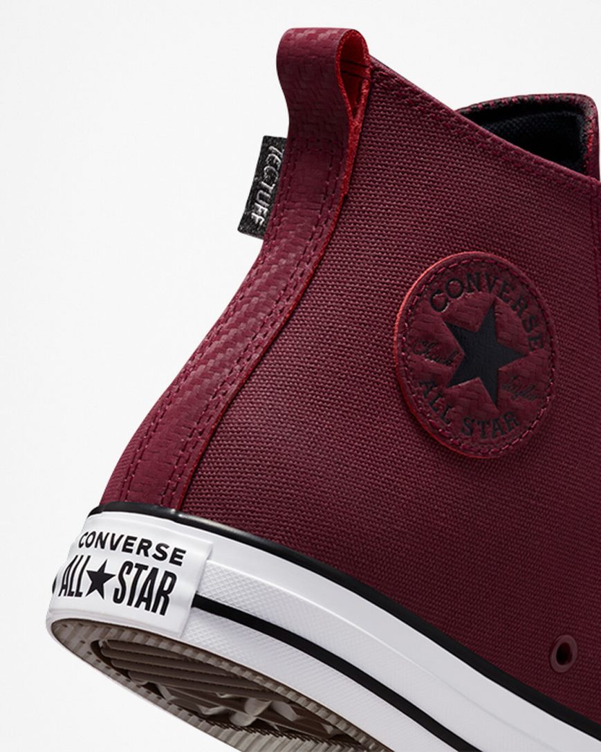 Tenisky Vysoke Converse Chuck Taylor All Star TecTuff Panske Tmavo Červené Biele Čierne | SK FGALK3